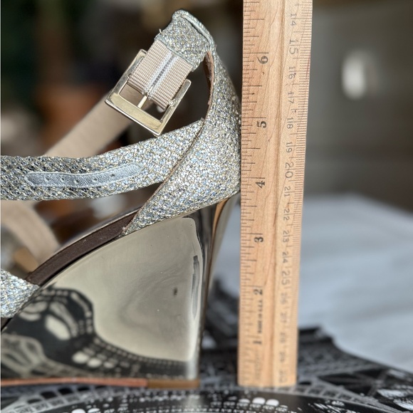 Jimmy Choo Glittering Gold Wedges